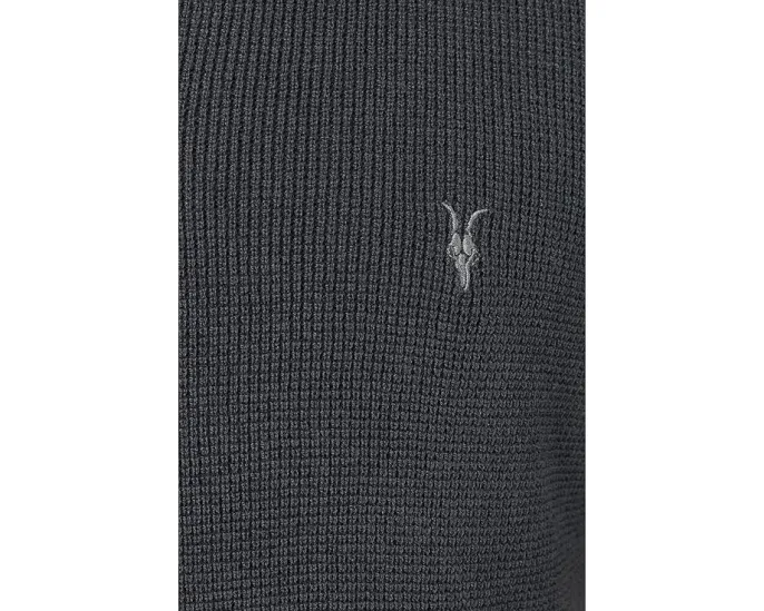 Поло AllSaints Aspen с коротким рукавом синее
