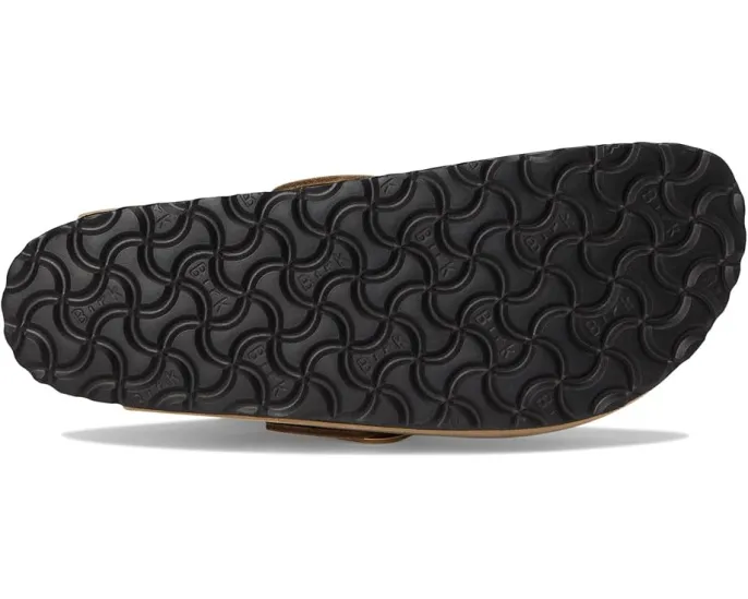 Клоги Birkenstock Boston Big Buckle из гладкой кожи с анатомической стелькой