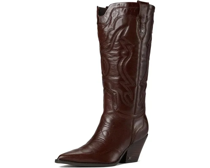 Сапоги Sam Edelman James из замши с высоким голенищем и двойной молнией