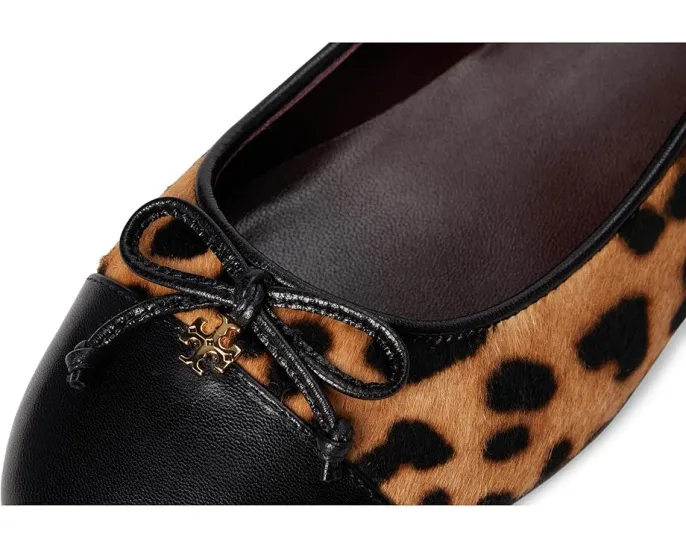 Балетки Tory Burch Cap Toe с бантом и контрастным мыском