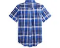 Polo Ralph Lauren рубашка с коротким рукавом из хлопкового поплина в клетку для детей