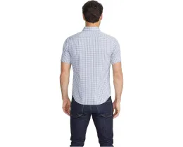 Рубашка UNTUCKit Dante Wrinkle Free в клетку голубая
