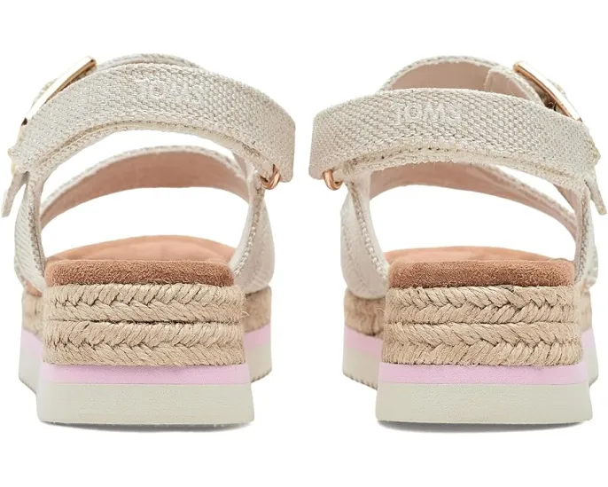 Детские сандалии TOMS Giana на платформе с клиновидным каблуком