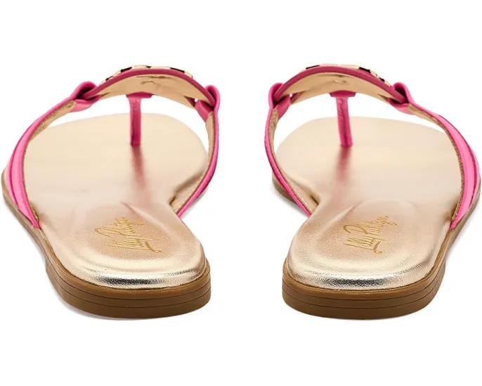 Сандалии Lilly Pulitzer The Lilly из премиальной кожи с медальоном