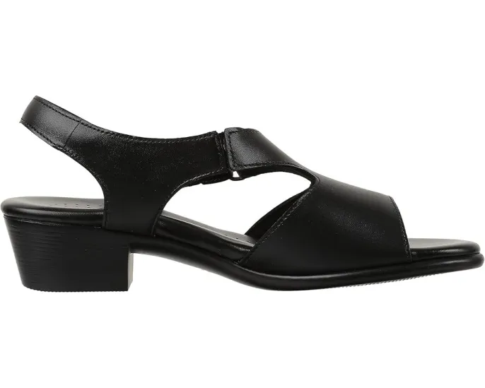 Сандалии SAS Suntimer на удобном каблуке с открытым носком и регулируемой застежкой