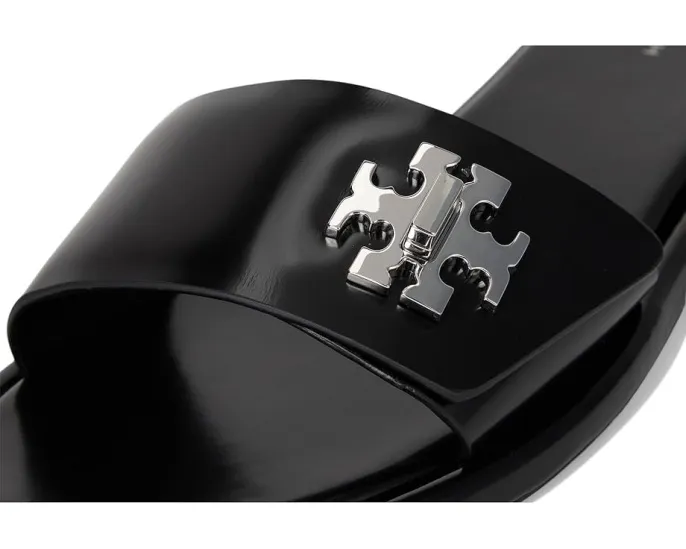 Сандалии Tory Burch T Lock Slide с широким ремешком и логотипом