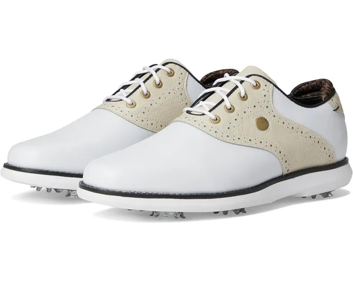 Гольф обувь FootJoy Traditions с водонепроницаемой конструкцией и шипами