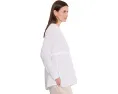 Petite Organic Handkerchief Linen Long Shirt With Drawstring
