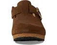 Birkenstock Клог на танкетке Fanny из замши с пробковой стелькой