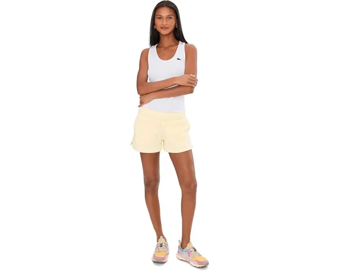 Топ с тонкими бретелями Lacoste Sport Slim Fit белый