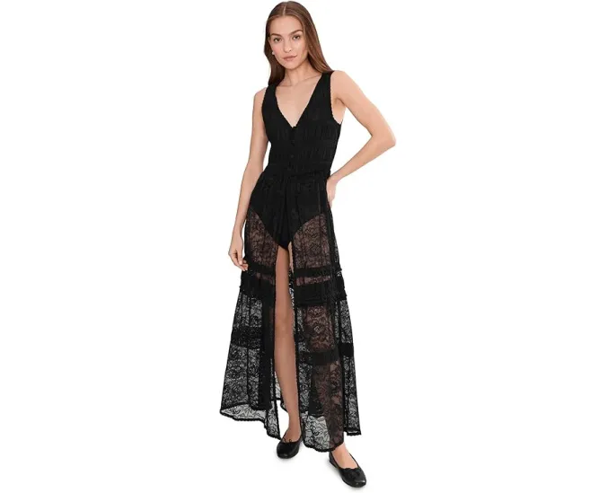 Макси-боди Sweet Saloon Sleeveless Maxi Bodysuit из кружева Free People