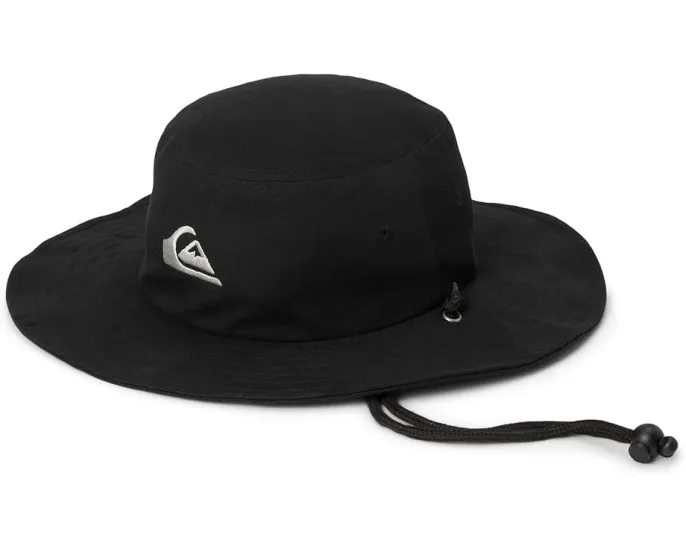 Шляпа Quiksilver Bushmaster из хлопка с регулируемым подбородочным ремнем