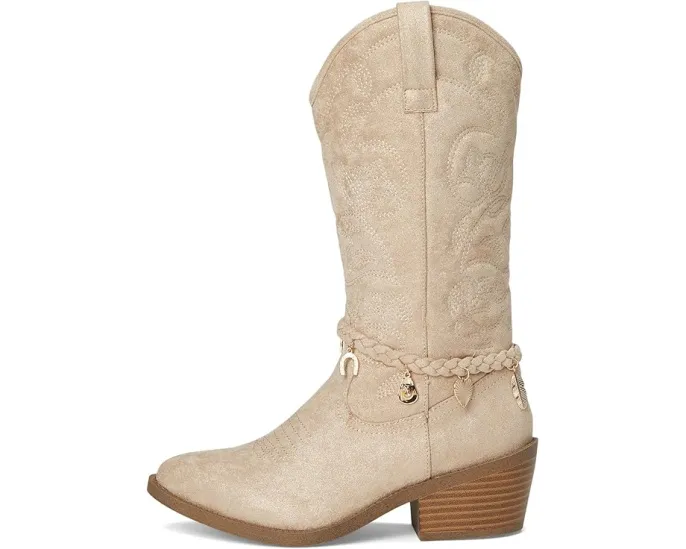 Ботинки Steve Madden Kids Leana до колена в ковбойском стиле с вышивкой