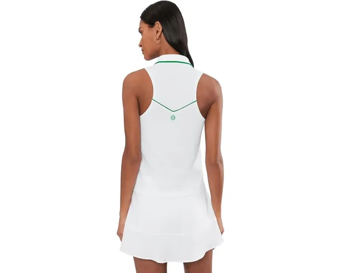Sleeveless Fitted Pique Polo