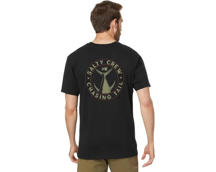 Футболка Salty Crew Tailgate Premium с принтом и рубленым краем