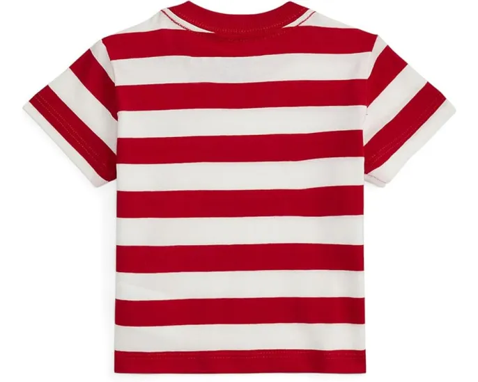 Polo Ralph Lauren Kids полосатая футболка из хлопкового джерси для младенцев
