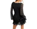 Мини-платье Tabby Lace от Free People из кружева с ярусной юбкой