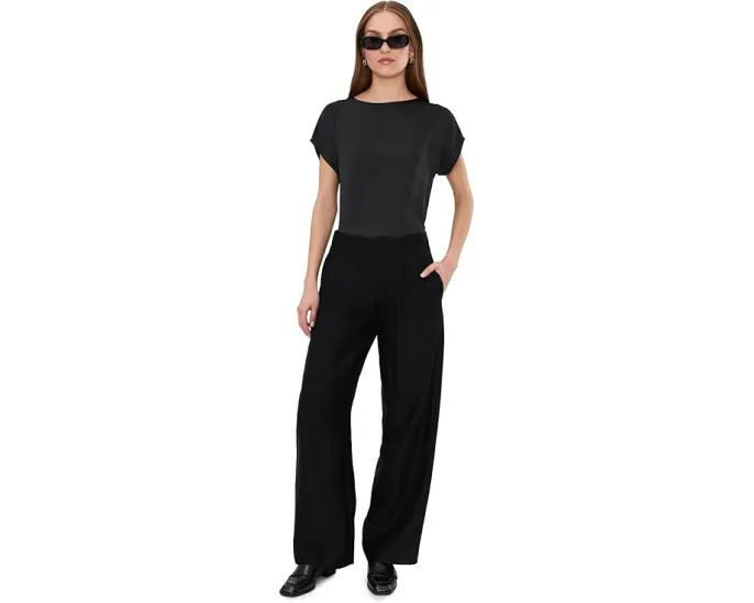 Футболка NIC+ZOE Day Gloss Woven Tee с запахом и складкой сзади