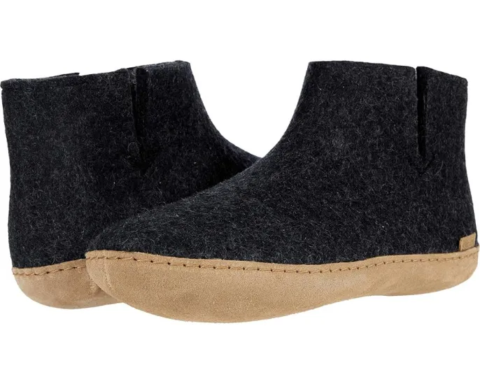 Войлочные сапоги Glerups Wool Boot с кожаной подошвой для тепла и комфорта