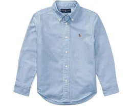 Хлопковая оксфордская рубашка Polo Ralph Lauren для маленьких детей