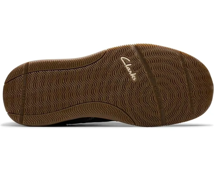Clarks Sailview Lace кроссовки из натуральной кожи с круглым носком