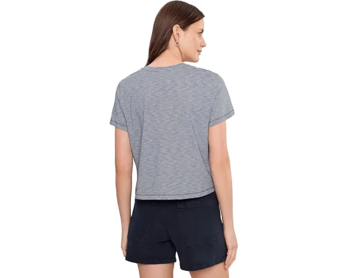Футболка Bella Slub Tee Stripe Madewell из хлопка с полоской