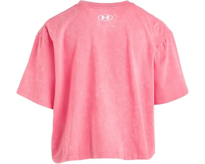 Футболка Under Armour Kids Rival Wash с коротким рукавом из хлопка