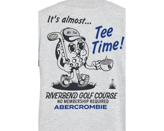 Футболка Tee Time для детей от abercrombie kids с принтом