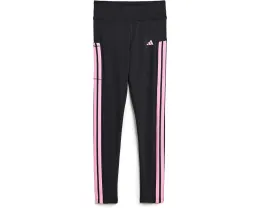 adidas Леггинсы для детей с отрезным поясом тремя полосками и карманом для телефона