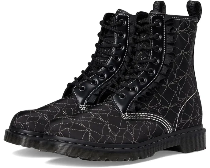 Ботинки Dr. Martens 1460 Frill с бантами и рюшами