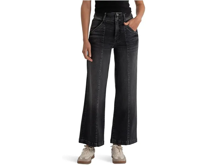 Джинсы KUT from the Kloth Meg High-rise Fab Ab Wide Leg с расклешенным низом