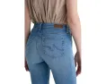 Джинсы AG Jeans Mari с завышенной талией и прямым укороченным кроем в цвете Atlantis