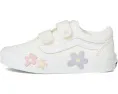 Кроссовки Vans Kids Old Skool V Flower с канвасовым верхом и липучками