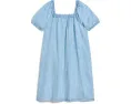 Платье Vineyard Vines Serena из шамбре для детей старшего возраста