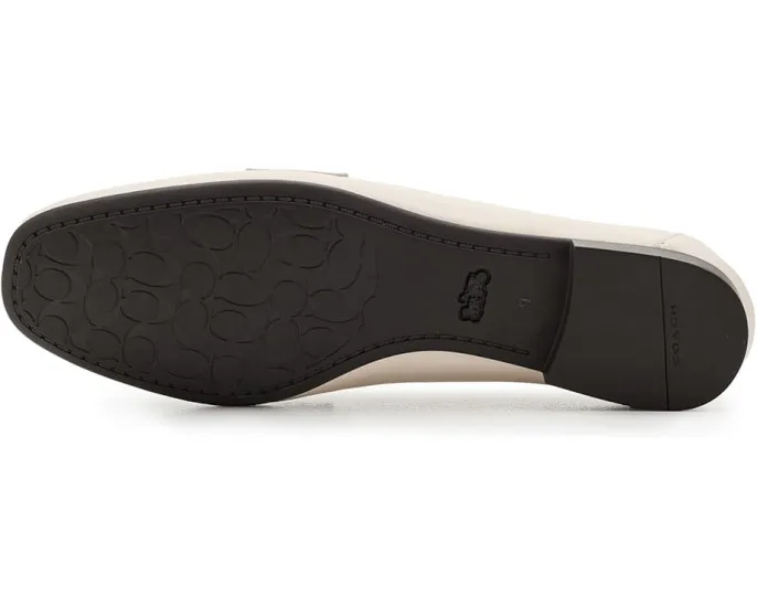 Лоферы COACH Sculpted C Leather Loafers с кожаным верхом