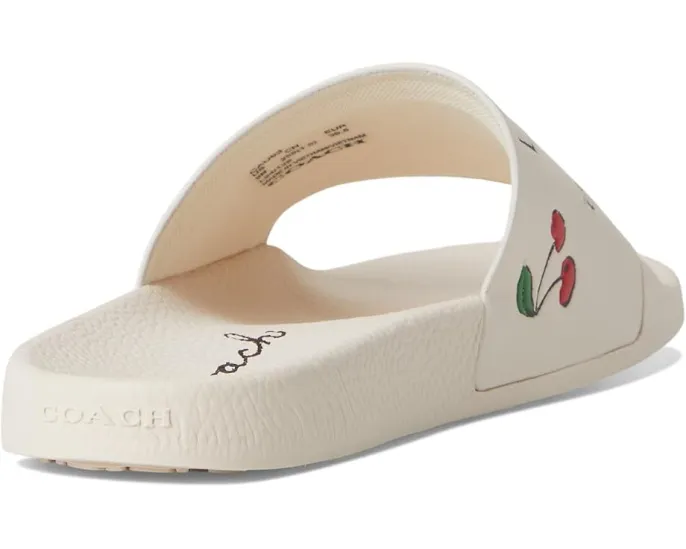 Сланцы COACH Udele Sport с принтом и анатомической стелькой из ЭВА