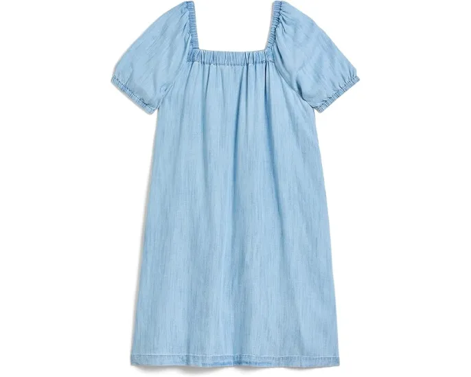 Платье Vineyard Vines Serena из шамбре для детей старшего возраста