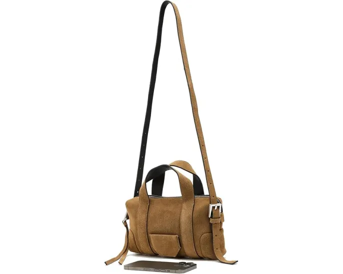 Компактная кроссбоди сумка AllSaints Ares S Compact Xbody из овечьей кожи