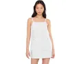 Head It The Clouds Tank Dress in White