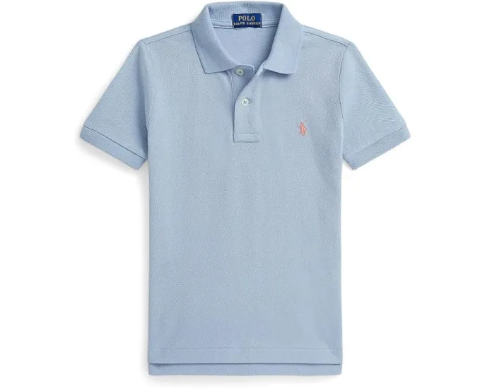 Детская поло Polo Ralph Lauren Kids The Iconic Mesh из хлопковой сетки
