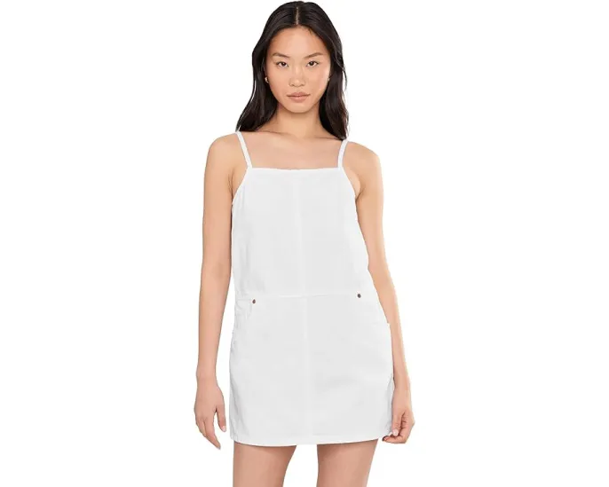 Head It The Clouds Tank Dress in White