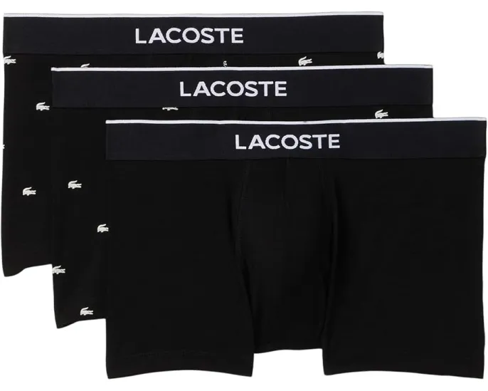 Набор из 3 трусов Lacoste 3-Pack Printed Stretch Trunks с принтом Mini Croc