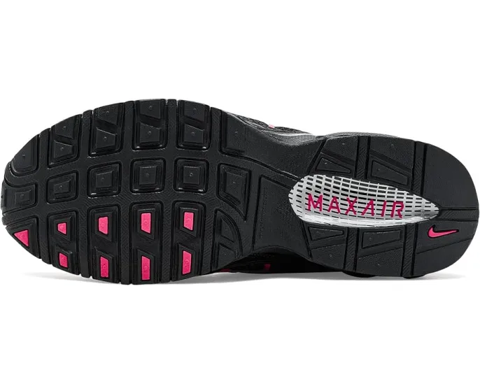 Nike кроссовки Air Max Torch 4 черные с серебристыми и розовыми вставками