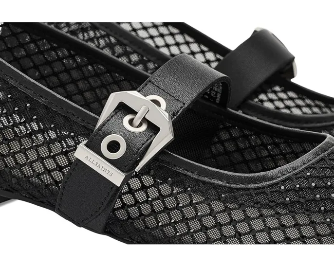 Туфли AllSaints Holly из сетки с кристаллами и пряжкой