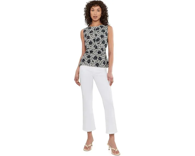 Топ Madewell New Boatneck Side Cinch Shell с лодочкой и цветочным принтом Estero L