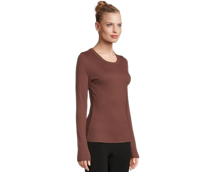 Футболка Michael Stars Zola с длинным рукавом и ребристым воротом