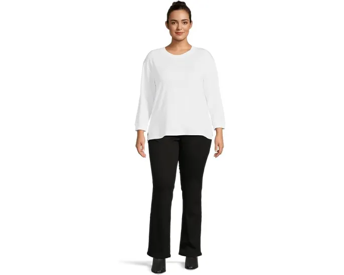 Джинсы NYDJ Plus Size Barbara Bootcut с технологией Lift Tuck и клешем в черном цвете
