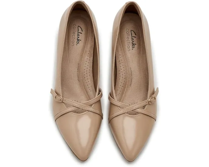 Туфли Kepley Star от Clarks с перекрестным ремешком и заостренным носком