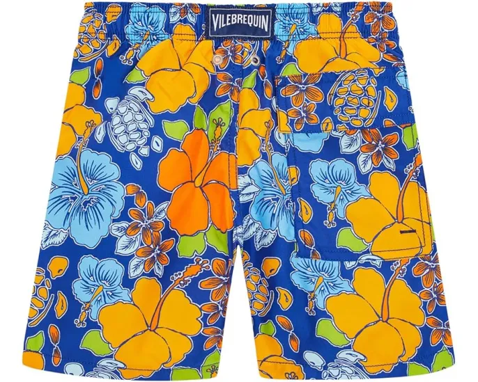 Плавки Vilebrequin Tropical Turtles с рисунком черепах и эластичной талией