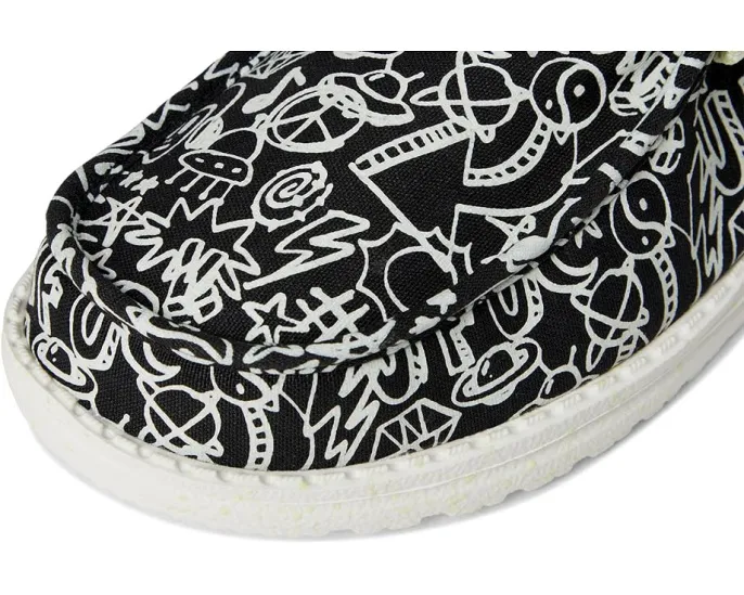 Hey Dude Kids Wally Space Glow детские кроссовки с дышащим текстильным верхом